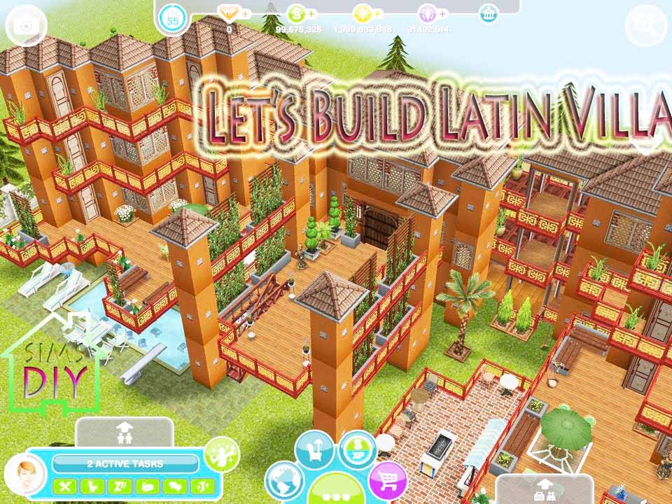 Sims Freeplay Let S Build Latin Villa Floor Plan You You Premium