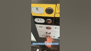 Alarm Button In Elevator Fails #shorts