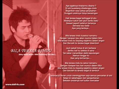 bila terasa rindu_dafi