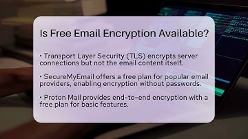 Is Free Email Encryption Available? - SecurityFirstCorp.com