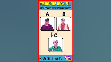 Tmkoc  Actor Quiz 🤔 | Champak chacha | Abdul | Popatlal | #tmkoc #jethalal #shorts #viral #ytshorts