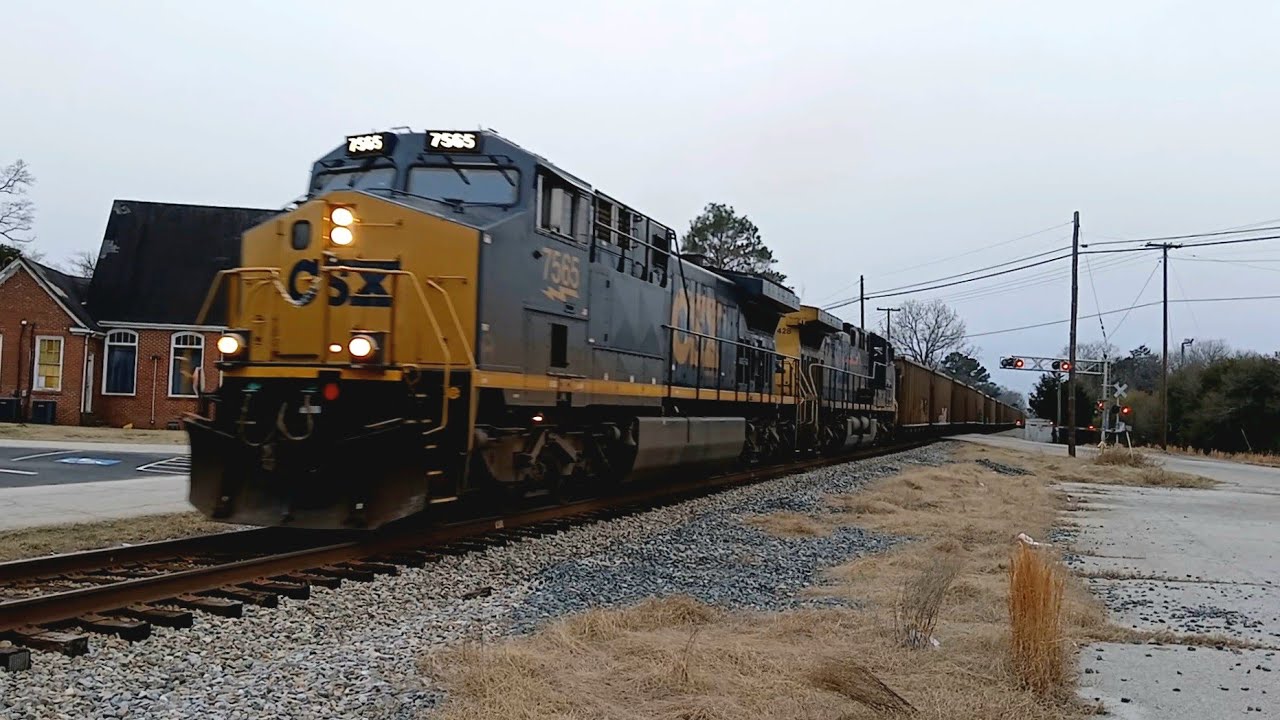 CSXT 7565 Leads CSX Train C904 At Chester SC On The Monroe Subdivision ...