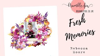 Fresh Memories - Scrapbook Process Video #307 - Bramble Fox - May Fox Box - Alcohol Inks