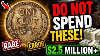DO NOT SPEND These Wheat Pennies! 💰 Rare ONE CENT Coins Worth MILLIONS!!