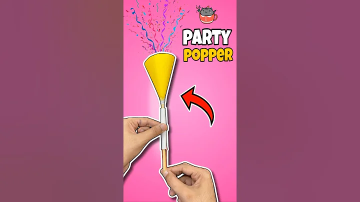 How to Make Paper Party Popper | Paper Craft 🤩 #shorts