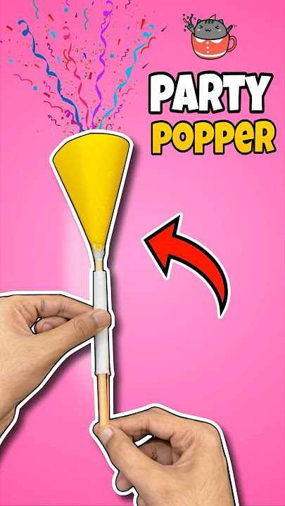 How to Make Paper Party Popper | Paper Craft 🤩 #shorts