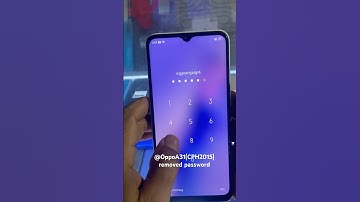 Oppo A31(CPH2015) Removed password