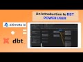Introduction to dbt Power User. Using dbt-core and not using this, you're missing out. #dbt