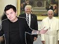 La faccia imbarazzata del Papa (che non lo era) durante lincontro con Trump