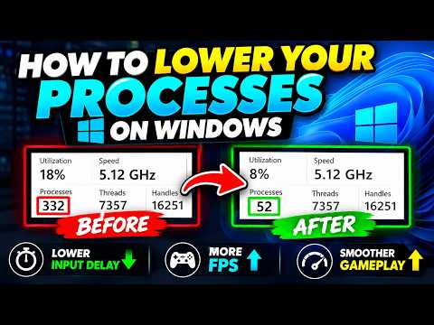 How To LOWER YOUR PROCESSES ON Windows 11 (LOWER INPUT DELAY & MORE FPS)