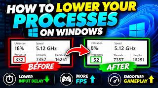 How To LOWER YOUR PROCESSES ON Windows 11 (LOWER INPUT DELAY & MORE FPS)
