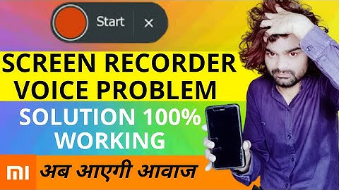 redmi note 4 screen recorder voice problem | mi screen recorder sound not working