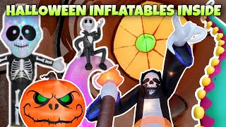 GIANT Halloween Inflatables From Inside 2020! We Found A Dog! #inflatable #halloween