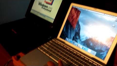 ThinkPad 390E vs PowerBook G4 boot up