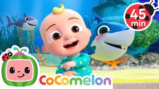 Baby JJ's Shark Submarine Dance 🦈🌊  | CoComelon | Sing Along | Learn about Animals