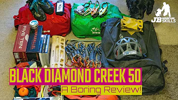 Black Diamond Creek 50, The Ultimate Climbing / Cragging Pack? A Boring Review on a wet day!