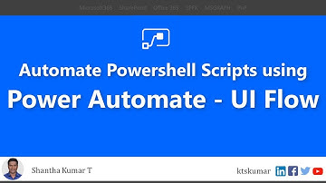 Automate PowerShell Scripts using UI Flow (Robotic Process Automation) - Power Automate