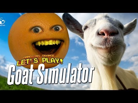 annoying-orange-let's-play-goat-simulator-#1