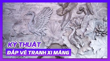 Kỹ Thuật Đắp Vẽ Tranh Xi Măng Sen Hạc Giả Đồng Cho Công Trình Kisato Thi Công Trọn Gói Tại Ninh Bình