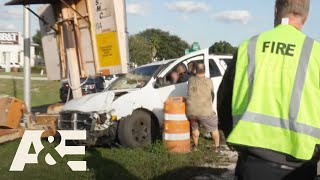Live Rescue: Car Smashes Into Construction Sign (S3) | A&E
