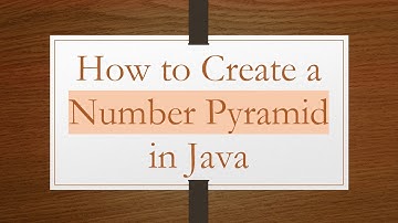 How to Create a Number Pyramid in Java