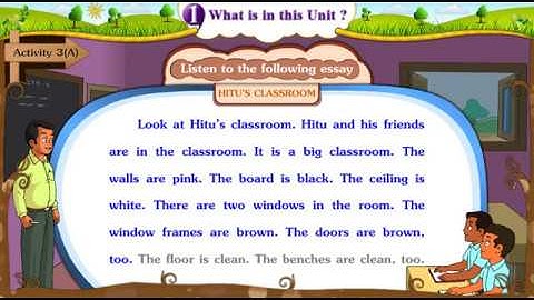 STD 5th English | Unit 1 - Activity 3 A | Story with Animated Text