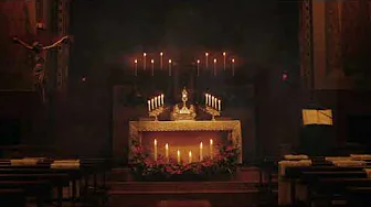 Peaceful Holy Hour in Cathedral - Eucharistic Adoration with Gregorian Chants Ambience (1 Hour)