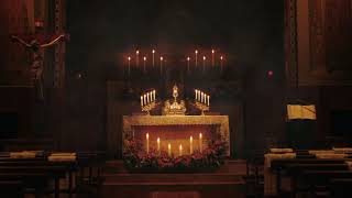 Peaceful Holy Hour in Cathedral - Eucharistic Adoration with Gregorian Chants Ambience (1 Hour)