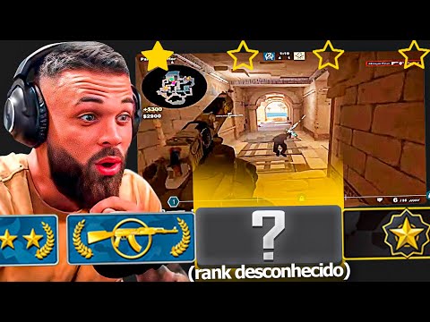 Tente ADIVINHAR a PATENTE deles no CSGO com apenas UMA JOGADA (mini game Rankdle)