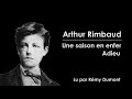 Arthur rimbaud  adieu