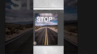 How to Create Text Effect On Road  in Photoshop  photoshop  photoediting shortstutorial