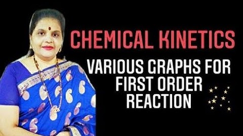 Chemical Kinetics - Various Graphs for First Order Reaction