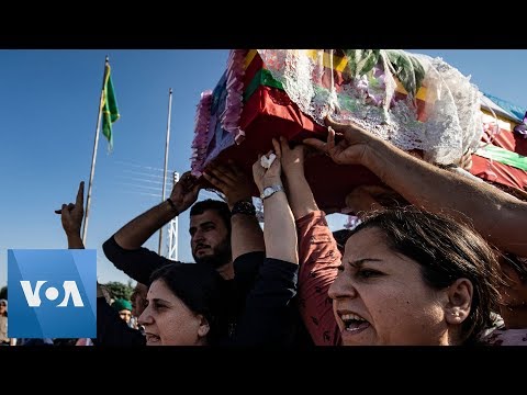 Kurdish Funeral for Civilians Killed During Turkish Assault