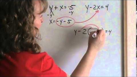 Lesson 14 - Solving 2 Unknowns by Substitution