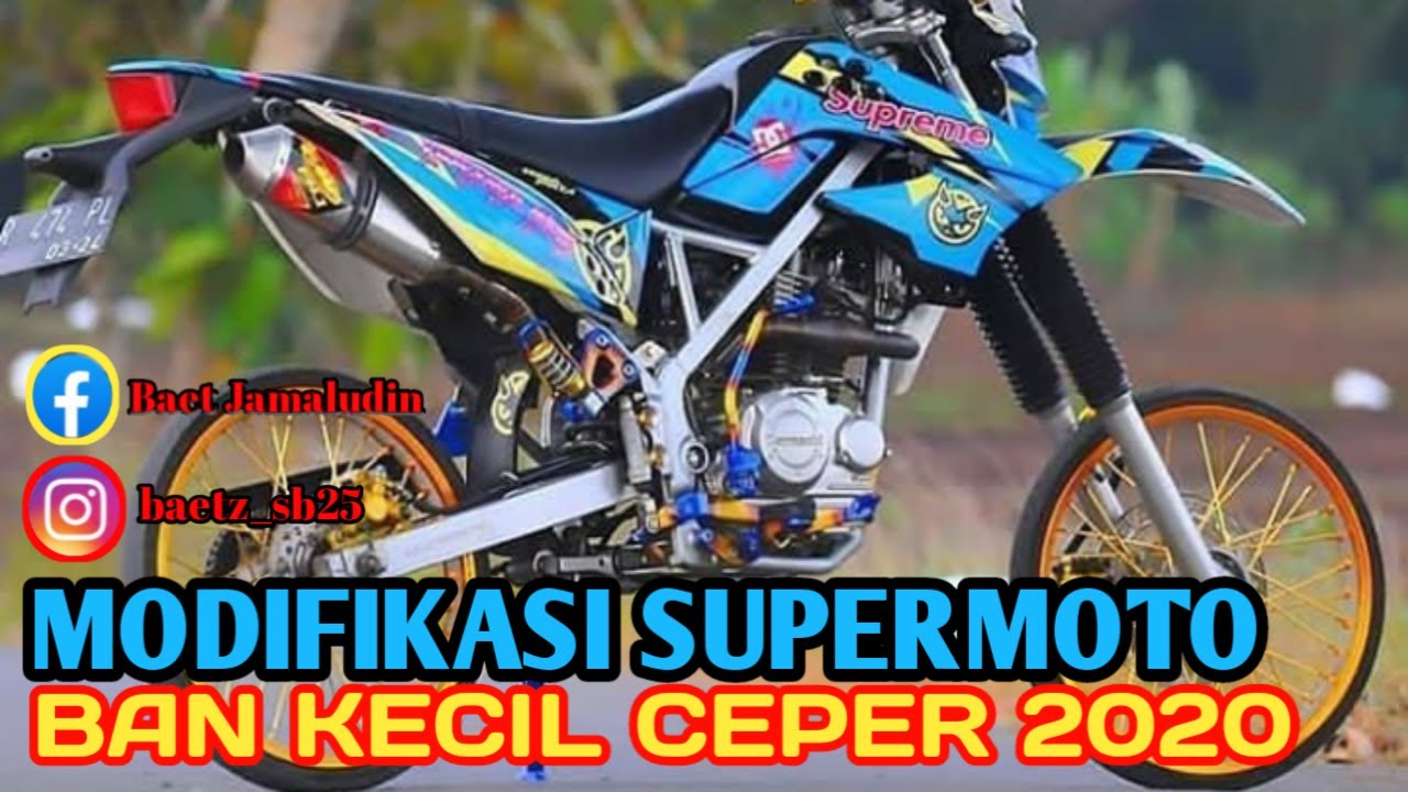 Modifikasi Supermoto Terbaru Crf Klx 2020 YouTube