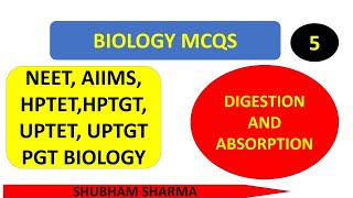 Biology questions for NEET//Digestion and absorption//GK TRICK//NEET || HPTET, HPTGT,HPPGT