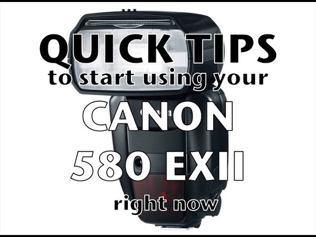 Connecting a Canon 580exII speedlite to your Canon 5D MKII 