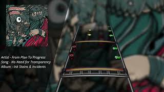 From Plan To Progress - No Need for Transparency (Drum Chart)