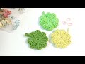 코바늘 뜨기/ 행운을 찾아가세요/ 네잎 클로버 키링/ Crochet four leaf clover /keychain