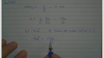 Plug flow reactor with second order kinetics (design equation)