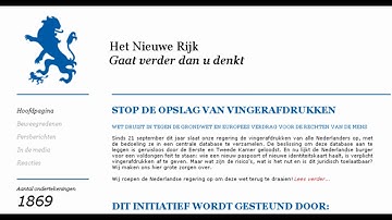 Stop de Vingerafdrukkendatabase !