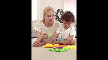 GOODWAY Play & Learn Activity Cube 6 in 1 Musical Instrument Songs Geometry Math Building Block