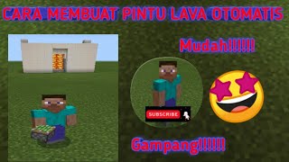 Tutorial Cara Membuat Pintu Lava Otomatis Minecraft Indonesia