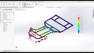 How to do analysis for gokart frame in solidworks