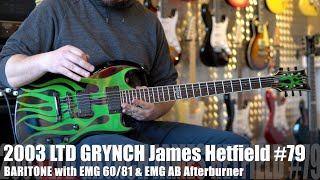 LTD GRYNCH James Hetfield Metallica Signature G079 of 300 - on of the rarest LTD models out there