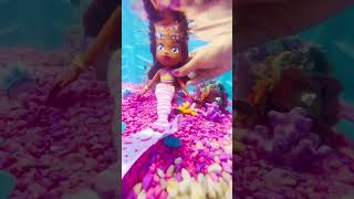 Mermaid Lorelai Swims Underwater & Collects Seashells