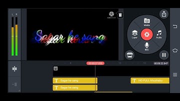 Kinemaster Colourful Text Editing || Kinemaster Text Lyrics Editing 2022