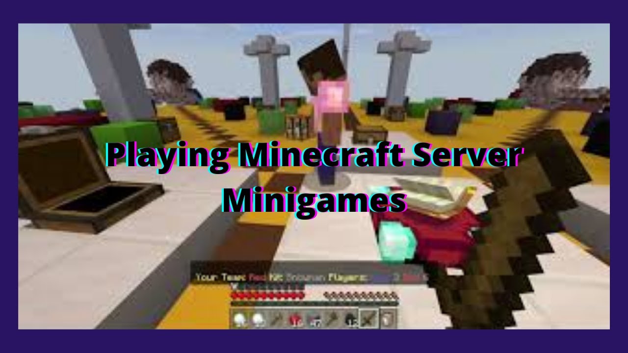 Playing Minecraft Server Minigames - YouTube