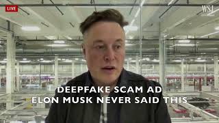 Scam ad using Elon Musk's face and deepfake tech screenshot 1