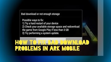 How to fix bad download problem in ark mobile by Crazy Gamer